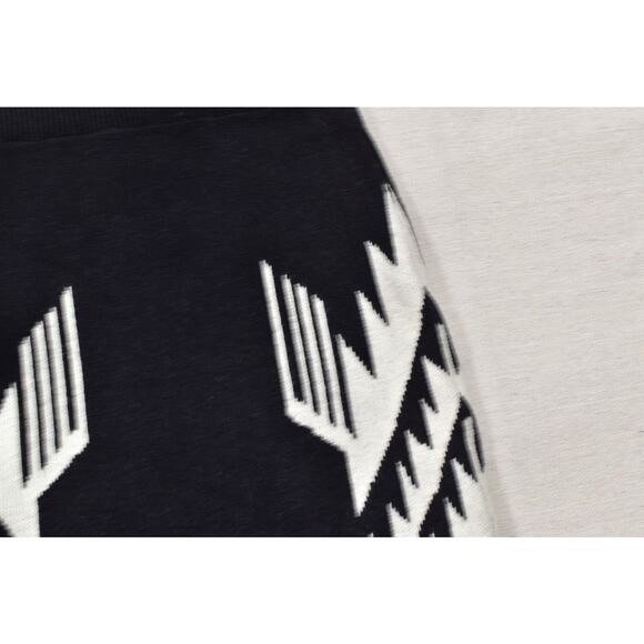 Ariat Women's Straight Skirt Regular Size L Black & White Aztec Western Knit - Picture 5 of 8